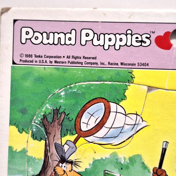 Lot of 1980's Frame Tray Puzzle Golden Pound Puppies Sesame Street Horse Kids - Picture 3 of 16